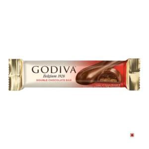 godiva belgium double chocolate bar 35g